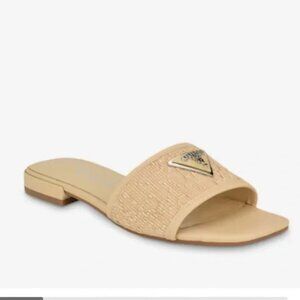 Guess Tamsey Sandals Women’s Slide Shoes Light Natural Tan Size 8.5 – MSRP $90